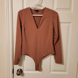 Dynamite long sleeve v-neck body suit